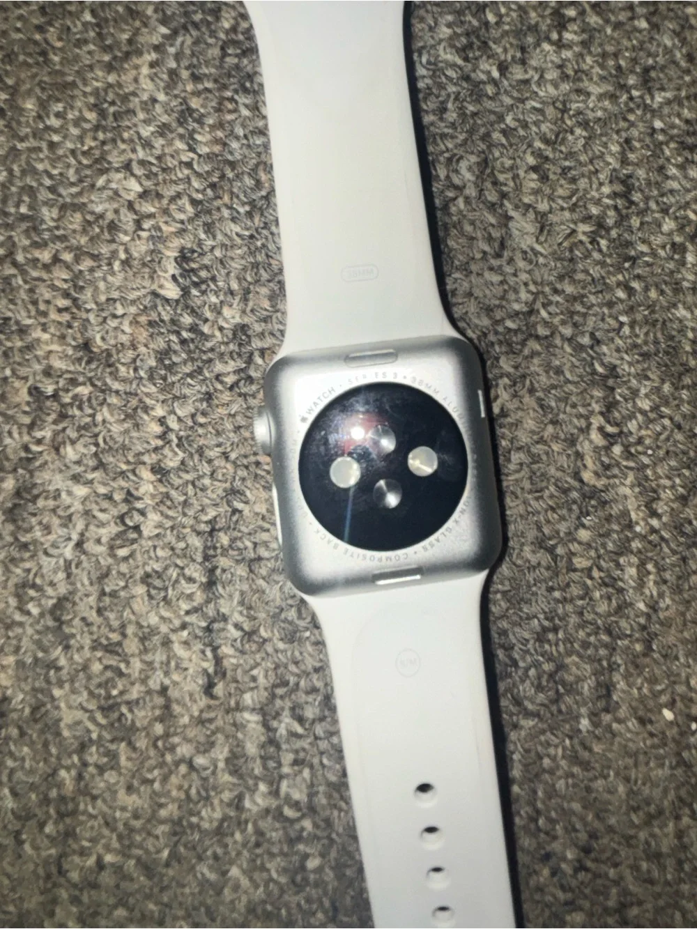 Apple White Smartwatch with Silicone Band